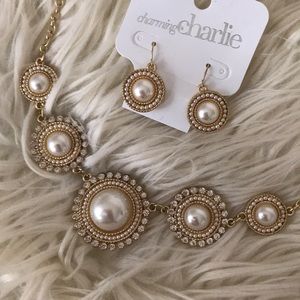 Necklace and matching earrings